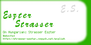 eszter strasser business card